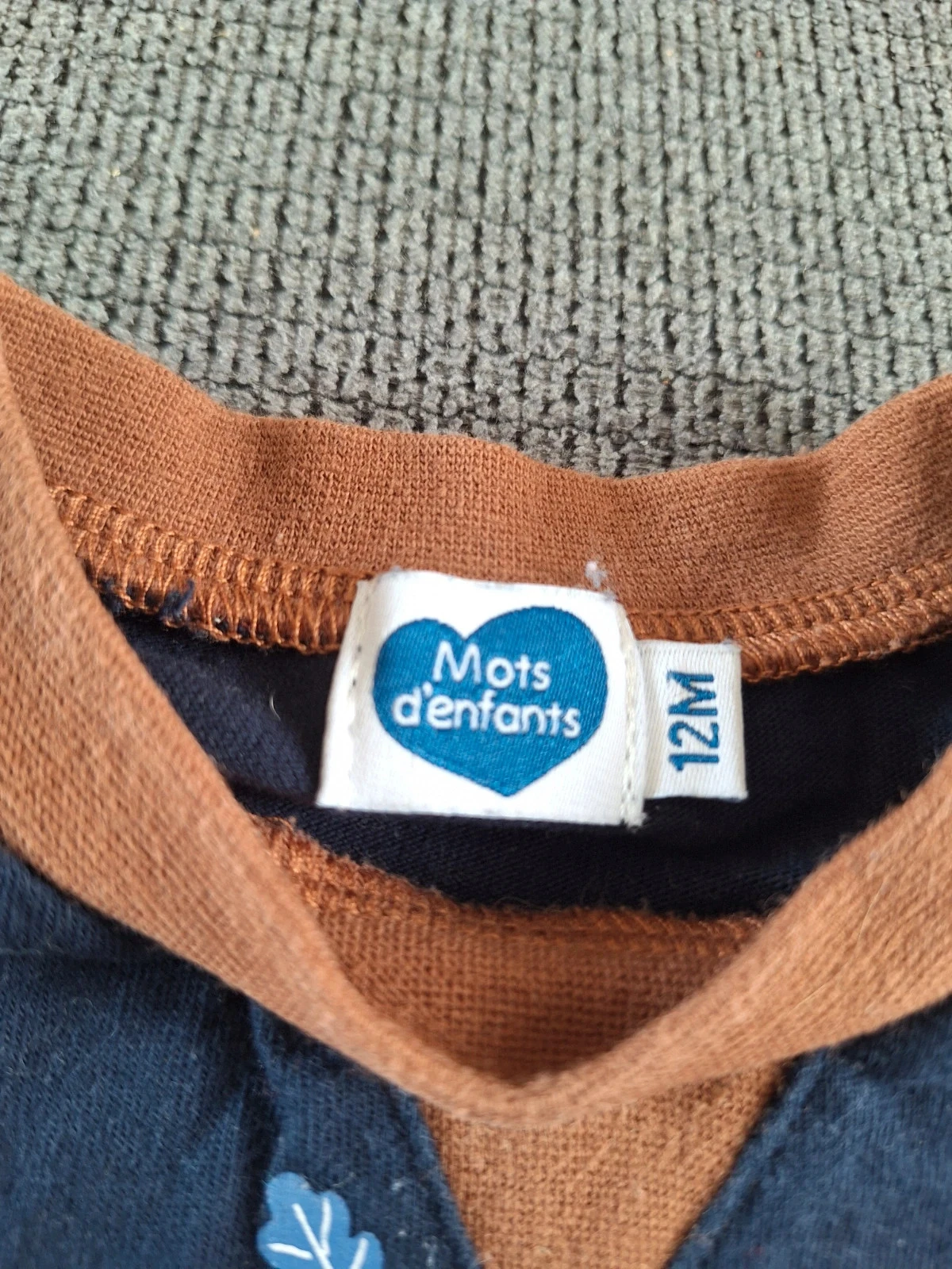 Camiseta 12m Mots d'enfants azul – photo 2